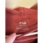 Aerie  Women's XS Pullover Hoodie Top Lace Up Drawstring Long Sleeve Copper Photo 1