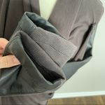 BLANK NYC Moto Jacket Mixed Media Faux Vegan Leather Zipper Stretch Knit Brown Photo 2