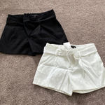 Banana Republic  Linen Blend Paperbag Waist Shorts SIZE 4 (Black & White Set) Photo 0
