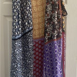 Lovestitch ‎ Boho Patchwork Open Kimono 100% Viscose One Size Open Cardigan Light Photo 0