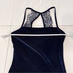 Lulus Sultry Summoning Navy Blue Velvet Lace Bodycon Mini Dress SMALL Photo 7