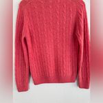 Brooks Brothers Crew Neck 4 Ply Italian Cashmere Knit Sweater Medium Red Coral Photo 8
