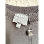NWT HERVÉ by Hervé Léger Short Sleeve Boxy Cropped Bandage Tee Black Women's XXS Photo 3