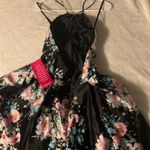 Blondie Nites Black / Floral Prom Dress Photo 1