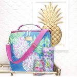 Lilly Pulitzer Insulated Wine Carrier Soft Cooler Double Zipper Swizzle Out Photo 1