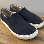Birkenstock Oswego Canvas Suede Slip On Sneaker Shoe Dark Blue Photo 0