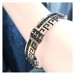 STERLING MID CENTURY MODERN CHOKER BRACELET EARRINGS COLLECTIBLE ARTICULATED SET Silver Photo 6