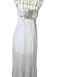 Say What? Say What? Floor Length White Dress with Floral Applique Woman - Size S Photo 1