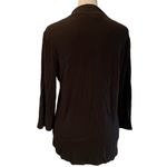 Melanie Lyne Black 3/4 Sleeve Keyhole Front Blouse Size Large Photo 3