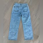 Women's Light Blue Pearl Beaded Slightly Flare Jeans Photo 6