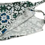 Boden Blue and Green Floral Summer Scoop Neck Shift Dress Women's Size 4 Photo 3