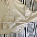 Levi's  Y2K Hoodie size XS Ivory Sweatshirt Pullover 90s Athleisure Sporty‎ Logo Photo 4