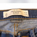 Abercrombie & Fitch  Dark Wash Distressed Skinny Jeans W26 L29 Low Rise Photo 7