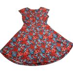 Romeo + Juliet Couture Crewneck Tropical Print Quilted Scuba Mini Dress Size Med Photo 1