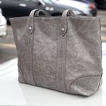 Frye  Charcoal Leather Tote Photo 0