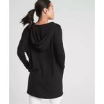 Athleta  Purana Wrap Sweatshirt Size Medium Black Photo 1