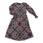 Boden USA Boden Womens blue paisley patterned midi dress Photo 2