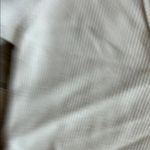 Old Navy Cream Ribbed Fitted Long Sleeve Tee Photo 3