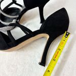 Nine West  Black and Silver Rhinestone Wrapped Pointed Toe Stiletto Pumps‎ 8.5 Photo 11