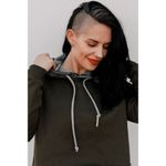 Celestial Bodiez NWOT Good Vibe Hoodie in Olive Juice Green/Smoke Gray Medium Green Photo 6