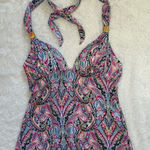 Victoria's Secret Victoria Secret swim tank top. Size XS. Ties at neck. Padded chest. Like new. Photo 0