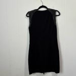 Elie Tahari  Lexington Ponte‎ Leather Trim Sheath Dress Size 10 Photo 6