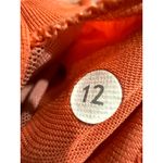 Lululemon  Cross Back Sports Bra Coral Orange Size 12 Workout Athletic Gym Photo 4