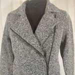Banana Republic  Women’s Asymmetric Zip Fleece Lined Sweater Jacket Heather Small Photo 4