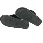 Womens Slippers Slides Thong Fuzzy Black Size 40/41 US 7/8 Photo 3