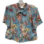 Karin Stevens Vintage 90s Womens Floral Short Sleeve Top Maxi Dress Set 12 Photo 1