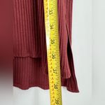 Eileen Fisher  Dark Terracotta Textured Stretch Rib Crew Neck Dress XL Photo 6