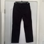 Eileen Fisher  Black Straight Leg Jeans High Waist Organic Cotton Sz 6 Photo 6