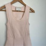 3.1 Phillip Lim | Light Pink Cotton Cashmere sleeveless Ribbed knit dress sz XS Photo 3