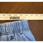 Ann Taylor  Weekend Womens Large Petite Chambray Pants Pockets Wide Leg‎ Beach Photo 4