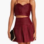 Revolve AJE. Crop Top In Burgundy  Photo 0
