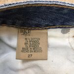 BKE Denim Women’s Rolled Cut Off Raw Hem Medium Wash Denim Shorts Photo 8