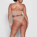 SKIMS NWT  SIGNATURE SWIM BANDEAU BIKINI TOP Sienna 4X Photo 4