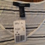 Forever 21  white striped crop top Photo 5