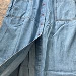 Vintage California Gold Rush Knit Denim Maxi Dress Blue Medium Photo 1