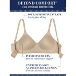Vanity Fair Brand New  Women's Medium Black Beyond Comfort Full Coverage Bra Photo 3