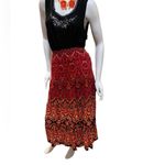 Notations of Indianland Ruffle Tierred Maxi Skirt 1X Design Elastic Waist NWT Pink Photo 4