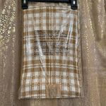 Timberland Scarf Buffalo Plaid Tan Cream Winter Fall Unisex 10x68" Photo 1