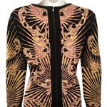 Herve Leger Printed Bodycon Scuba Mini Body Con Dress Sz M Back Zip Sexy Photo 5