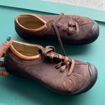 Keen  Brown Leather Embroidered Comfort Lace-Up Shoes SIZE 7 Photo 0