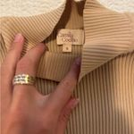 Camila Coelho  Beige Ribbed Tank Top Photo 3