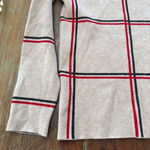 Tahari Women's  Beige Plaid Cowl Neck Sweater M Photo 2