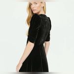 Rhode Leanna Twist Front Velvet Dress Size Large Black New Black Photo 2