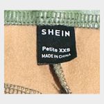 SheIn Faux Leather Pants Size XXS Petite Olive Green Photo 10