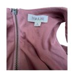 Taylor & Sage  Blush Pink Embroidered‎ Suede Dress Size Medium Midi Boho Dress Photo 2