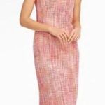 Talbots  pink tweed vneck sheath dress size 10 petite Photo 9